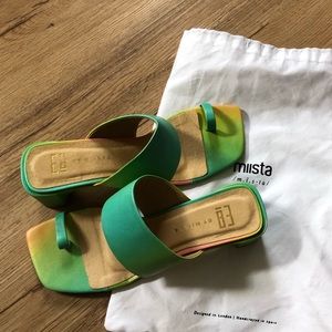 E8 by MIISTA Malia Green Sandal